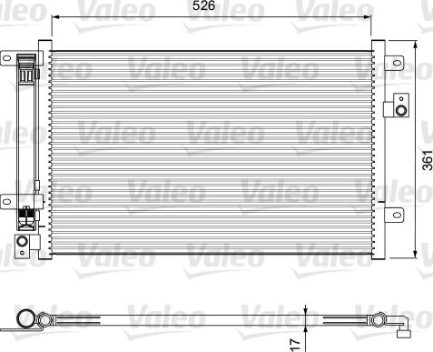 Valeo 814405 - Kondensators, Gaisa kond. sistēma ps1.lv