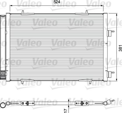 Valeo 814406 - Kondensators, Gaisa kond. sistēma ps1.lv