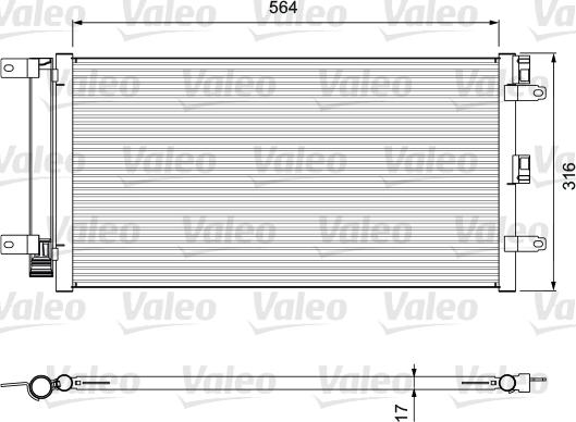 Valeo 814401 - Kondensators, Gaisa kond. sistēma ps1.lv