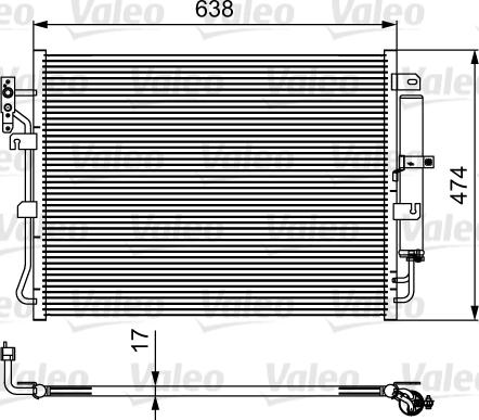 Valeo 814424 - Kondensators, Gaisa kond. sistēma ps1.lv