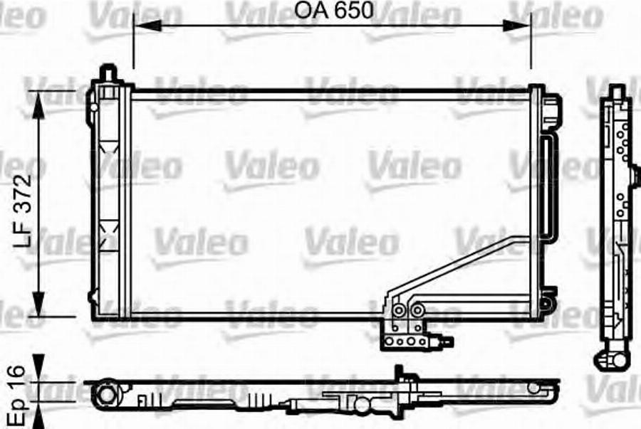 Valeo 814001 - Kondensators, Gaisa kond. sistēma ps1.lv