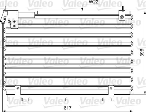 Valeo 814034 - Kondensators, Gaisa kond. sistēma ps1.lv