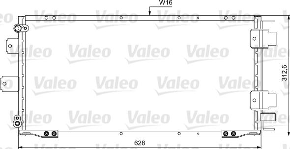 Valeo 814037 - Kondensators, Gaisa kond. sistēma ps1.lv