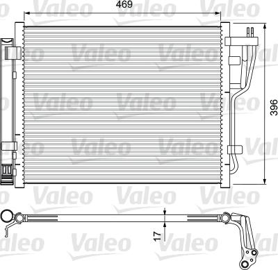 Valeo 814070 - Kondensators, Gaisa kond. sistēma ps1.lv