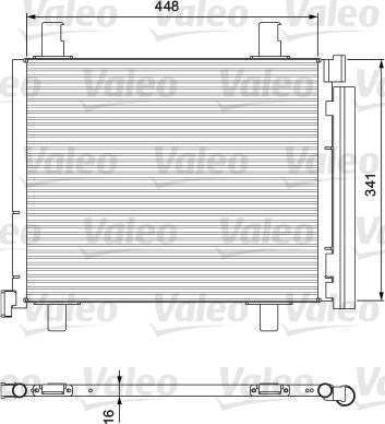 Valeo 814168 - Kondensators, Gaisa kond. sistēma ps1.lv