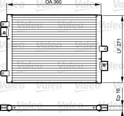 Valeo 814167 - Kondensators, Gaisa kond. sistēma ps1.lv