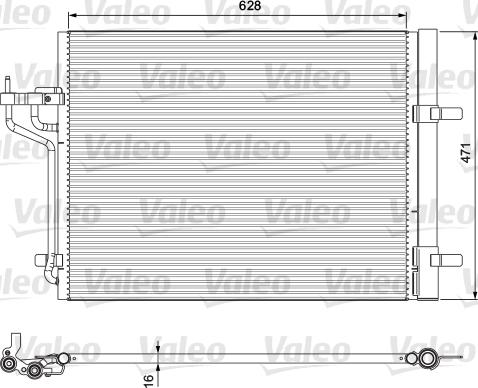 Valeo 814390 - Kondensators, Gaisa kond. sistēma ps1.lv