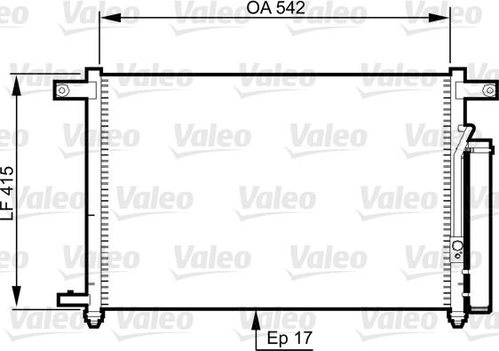 Valeo 814344 - Kondensators, Gaisa kond. sistēma ps1.lv