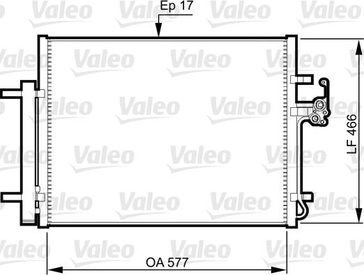 Valeo 814360 - Kondensators, Gaisa kond. sistēma ps1.lv