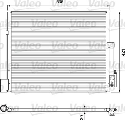 Valeo 814382 - Kondensators, Gaisa kond. sistēma ps1.lv