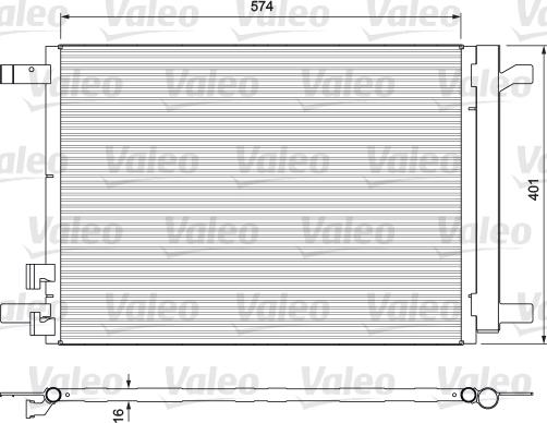 Valeo 814375 - Kondensators, Gaisa kond. sistēma ps1.lv