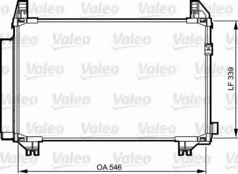 Valeo 814224 - Kondensators, Gaisa kond. sistēma ps1.lv