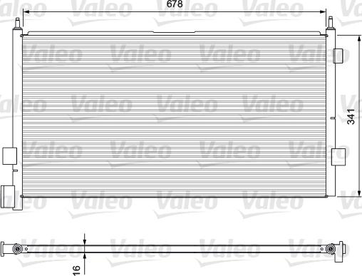 Valeo 815094 - Kondensators, Gaisa kond. sistēma ps1.lv