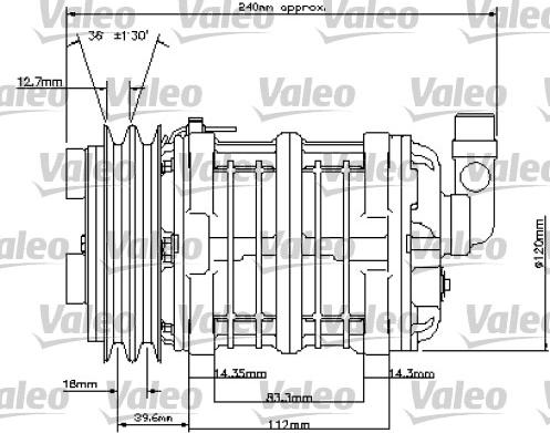 Valeo 815800 - Kompresors, Gaisa kond. sistēma ps1.lv