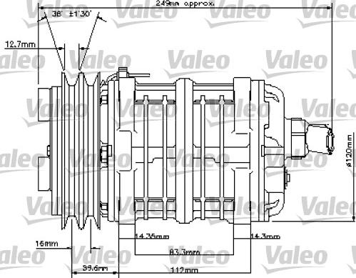 Valeo 815802 - Kompresors, Gaisa kond. sistēma ps1.lv