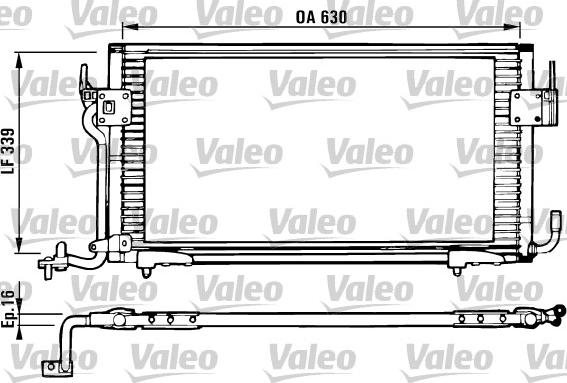 Valeo 816984 - Kondensators, Gaisa kond. sistēma ps1.lv