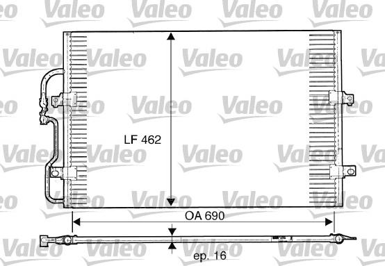 Valeo 816852 - Kondensators, Gaisa kond. sistēma ps1.lv