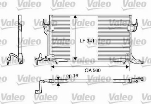 Valeo 816888 - Kondensators, Gaisa kond. sistēma ps1.lv