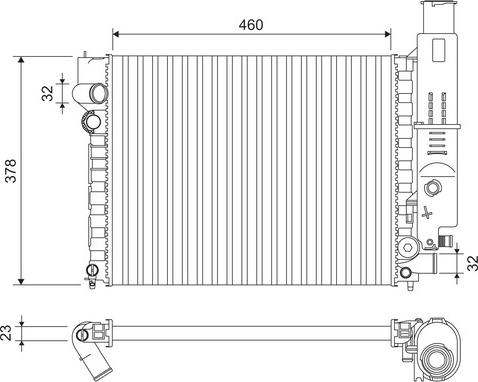 Valeo 810915 - Radiators, Motora dzesēšanas sistēma ps1.lv