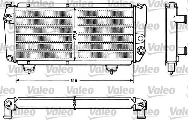 Valeo 810831 - Radiators, Motora dzesēšanas sistēma ps1.lv