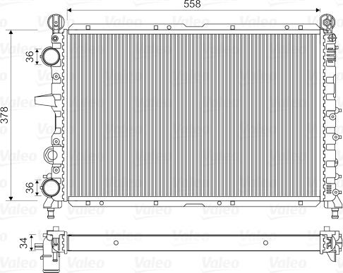 Valeo 811073 - Radiators, Motora dzesēšanas sistēma ps1.lv