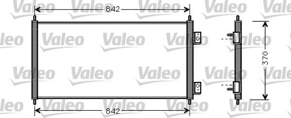 Valeo 818050 - Kondensators, Gaisa kond. sistēma ps1.lv