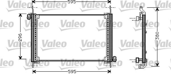 Valeo 818009 - Kondensators, Gaisa kond. sistēma ps1.lv