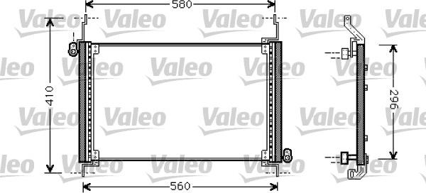 Valeo 818007 - Kondensators, Gaisa kond. sistēma ps1.lv