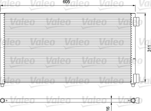 Valeo 818017 - Kondensators, Gaisa kond. sistēma ps1.lv