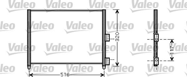 Valeo 818020 - Kondensators, Gaisa kond. sistēma ps1.lv