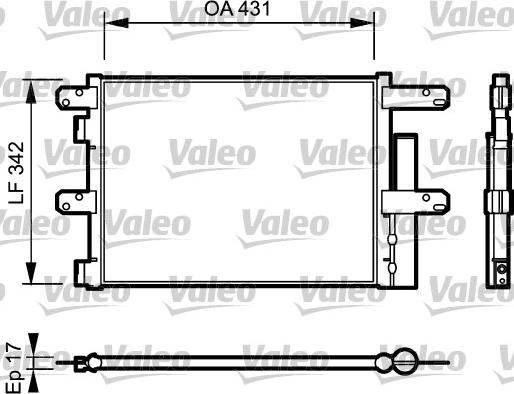 Valeo 818116 - Kondensators, Gaisa kond. sistēma ps1.lv