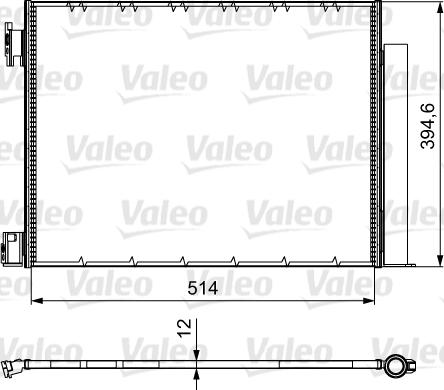 Valeo 812501 - Kondensators, Gaisa kond. sistēma ps1.lv