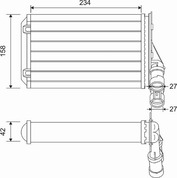 Valeo 812044 - Radiators, Motora dzesēšanas sistēma ps1.lv