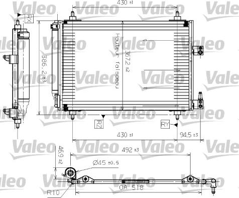 Valeo 817465 - Kondensators, Gaisa kond. sistēma ps1.lv