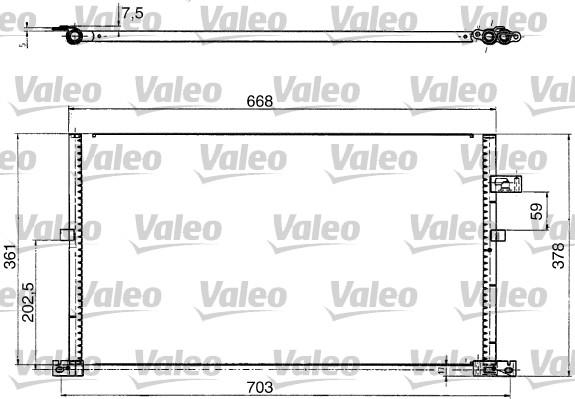 Valeo 817657 - Kondensators, Gaisa kond. sistēma ps1.lv