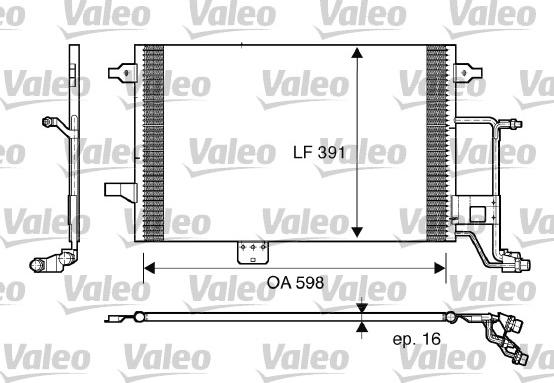 Valeo 817665 - Kondensators, Gaisa kond. sistēma ps1.lv