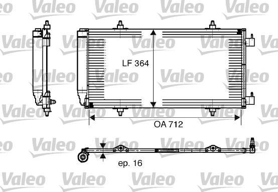 Valeo 817668 - Kondensators, Gaisa kond. sistēma ps1.lv