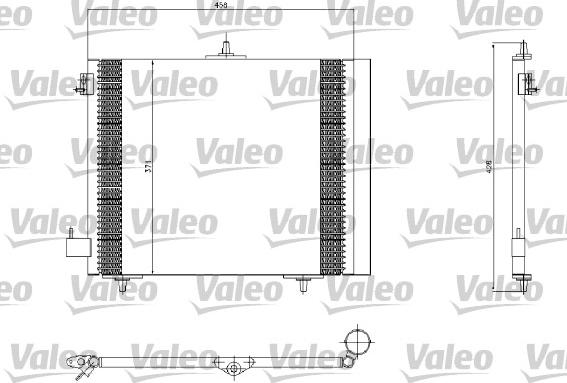 Valeo 817663 - Kondensators, Gaisa kond. sistēma ps1.lv