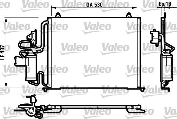 Valeo 817061 - Kondensators, Gaisa kond. sistēma ps1.lv