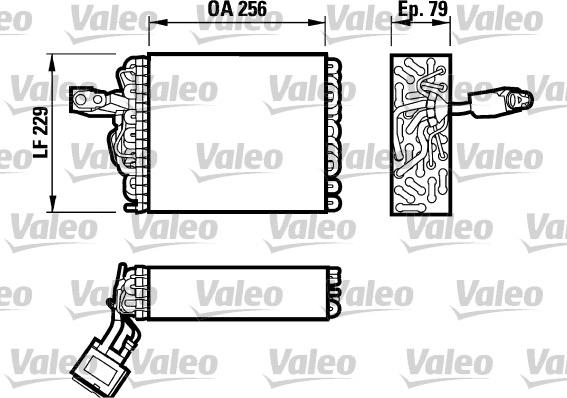 Valeo 817032 - Iztvaikotājs, Gaisa kondicionēšanas sistēma ps1.lv