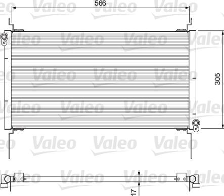 Valeo 817025 - Kondensators, Gaisa kond. sistēma ps1.lv