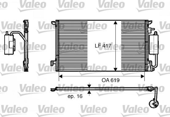 Valeo 817809 - Kondensators, Gaisa kond. sistēma ps1.lv