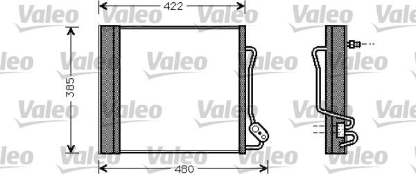 Valeo 817801 - Kondensators, Gaisa kond. sistēma ps1.lv