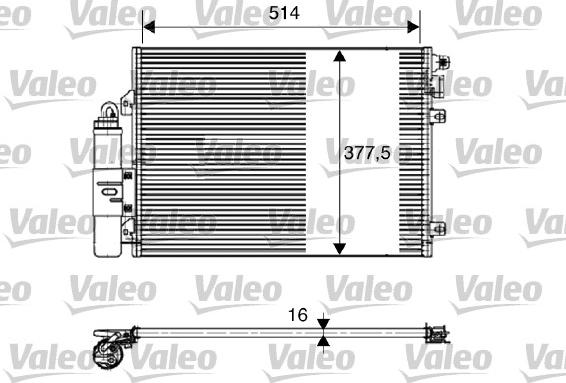 Valeo 817827 - Kondensators, Gaisa kond. sistēma ps1.lv