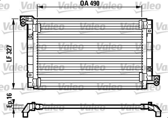 Valeo 817384 - Kondensators, Gaisa kond. sistēma ps1.lv