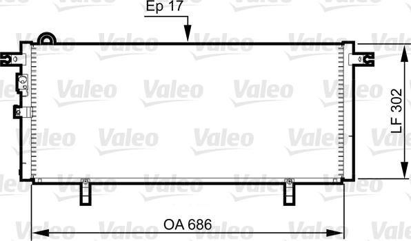 Valeo 817791 - Kondensators, Gaisa kond. sistēma ps1.lv