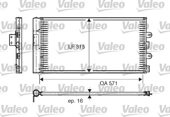 Valeo 817703 - Kondensators, Gaisa kond. sistēma ps1.lv