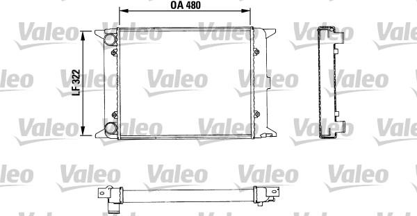 Valeo 883436 - Radiators, Motora dzesēšanas sistēma ps1.lv