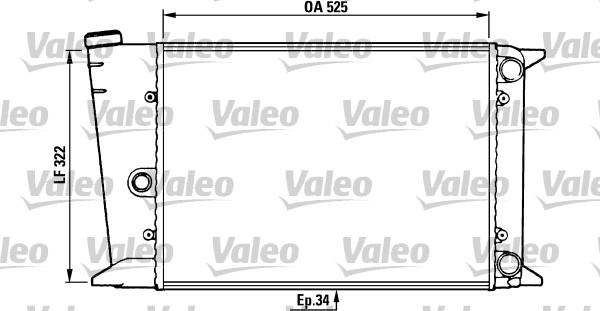 Valeo 883437 - Radiators, Motora dzesēšanas sistēma ps1.lv