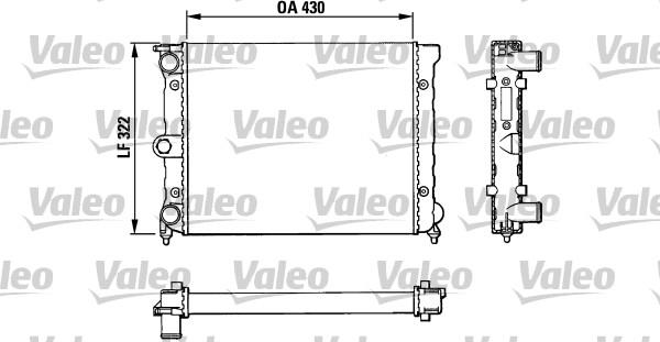 Valeo 883819 - Radiators, Motora dzesēšanas sistēma ps1.lv